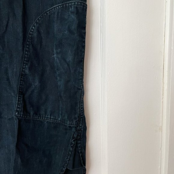 Current/Elliott The Oversized Smock Dress in Asphalt - Picture 6 of 7